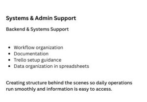 System admin support