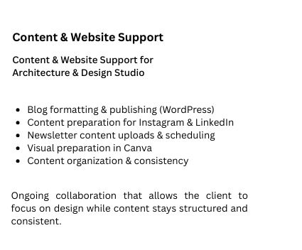 content and website support s